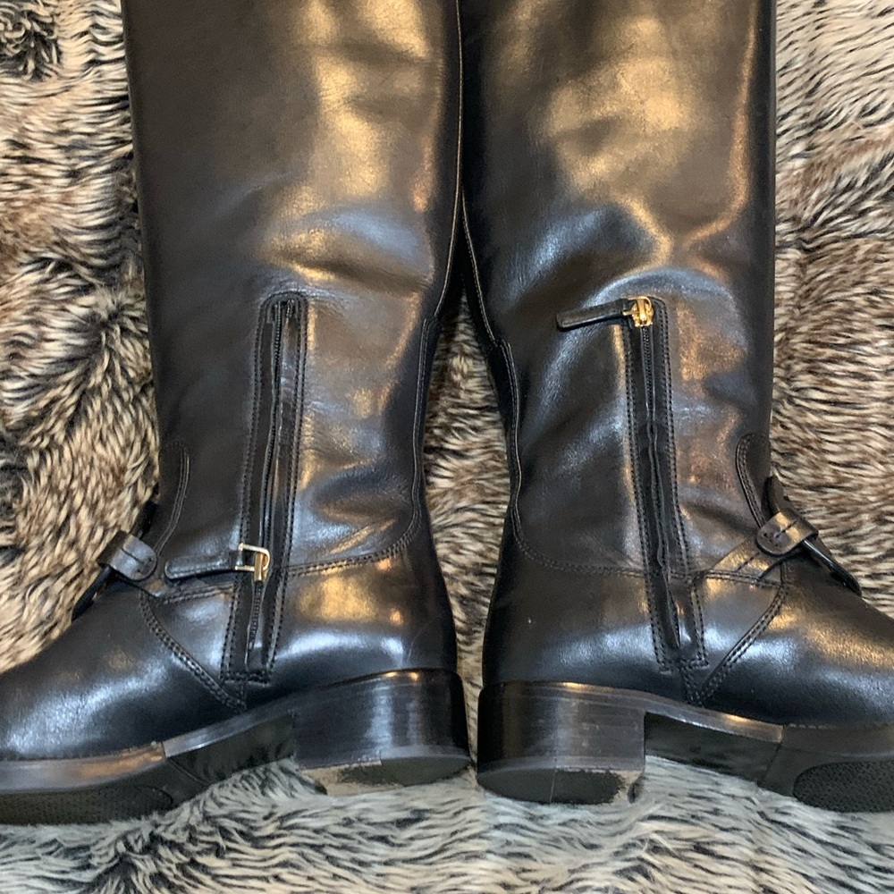 Tory Burch 7.5 Black Miller Pull On Boot Style 40372 Box & Dust Cover list $525 - Picture 4 of 13